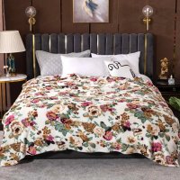 Плед Евро Colorful Home 200 х 230 (36949) Цветок зеленый листок