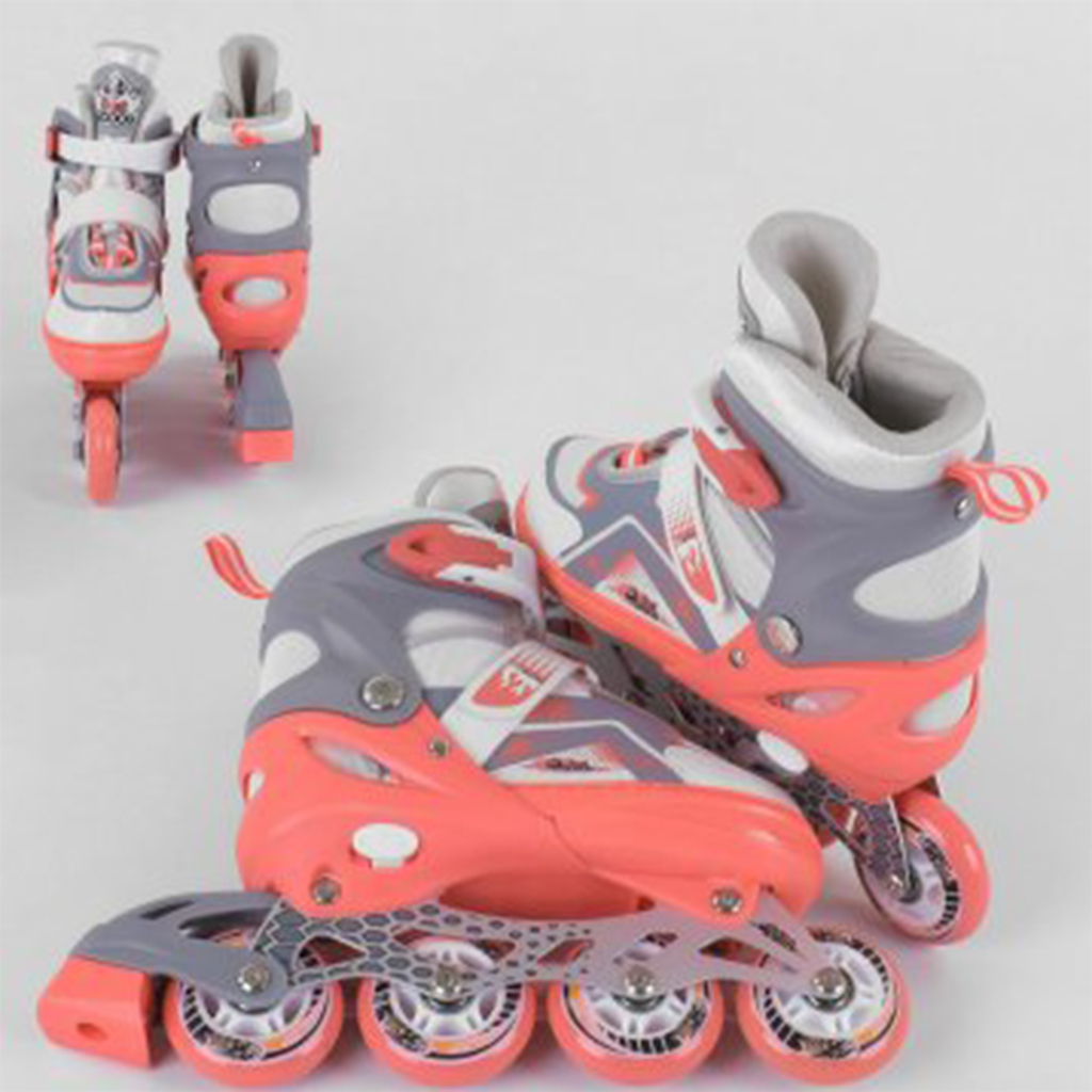 Ролики_6056-М_Best_Roller_размер_34-37_цвет_–_КОРАЛЛОВЫЙ_(6)_колёса_PU_ПЕРЕДНЕЕ_КОЛЕСО_СВЕТ_в_сумке_