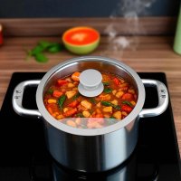 Крышка стеклянная A-PLUS с силиконовым ободком 28 см (28 SGL)