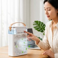Портативный вентилятор, кондиционер с водяным охлаждением Air Cooler Fan 4 в 1 (580 AC)