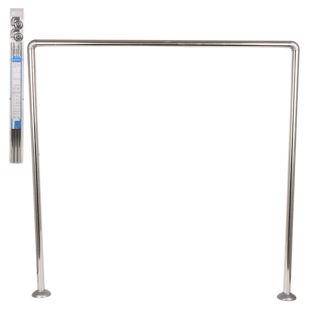 Карниз для ванної CORNER SHOWER CURTAIN ROD П-подібний 80 х 80 х 80 см (R35993) Хром