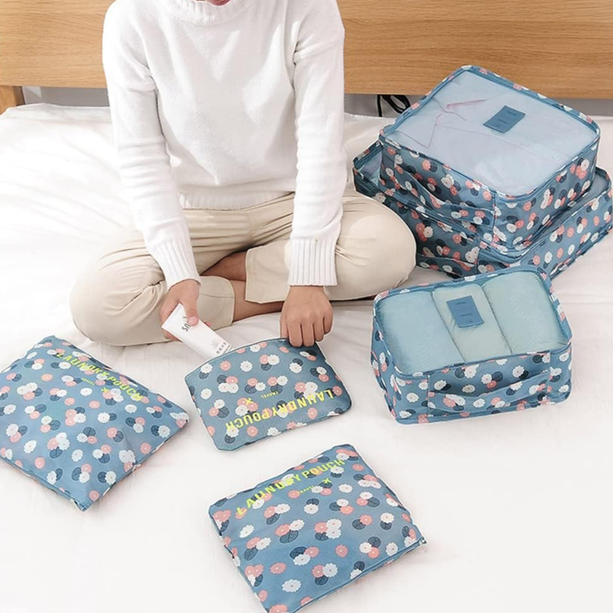 Набор дорожных сумок-органайзеров Laundry Pouch 6 шт 39 х 30 х 11 см (J01418)