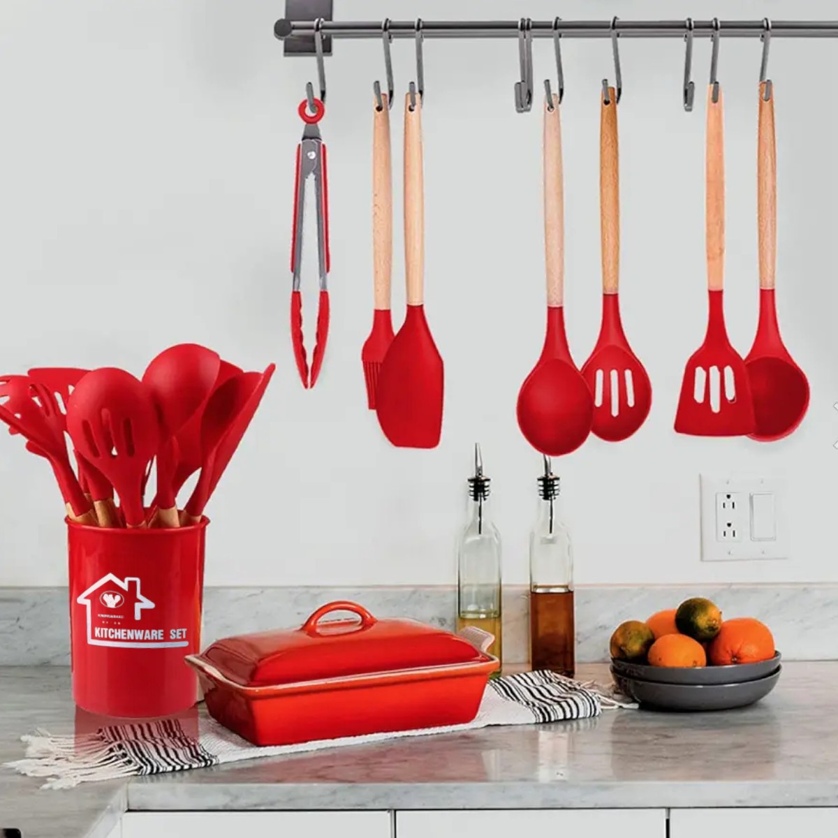 Набор кухонных предметов Kitchenware Set 12 предметов Силикон