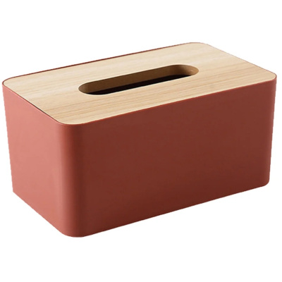 Органайзер для салфеток Tissue Bamboo Grand 21 х 13.3 х 10 см (0484) (Красный)