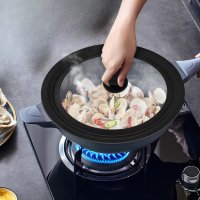 Крышка мультиразмерная Multi-Size Lid стеклянная с силиконовым ободком 18/20/22 см (R41271-20)