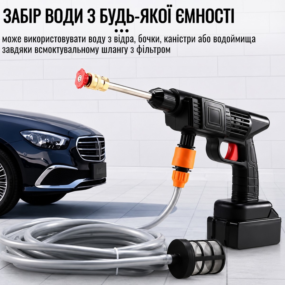 Аккумуляторная портативная мойка высокого давления для мойки авто Car Wash с 2 аккумуляторами 48V