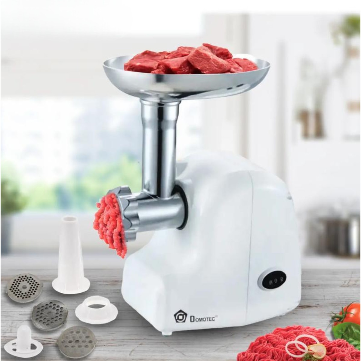 Мясорубка электрическая Domotec 1500 Ватт (2017)