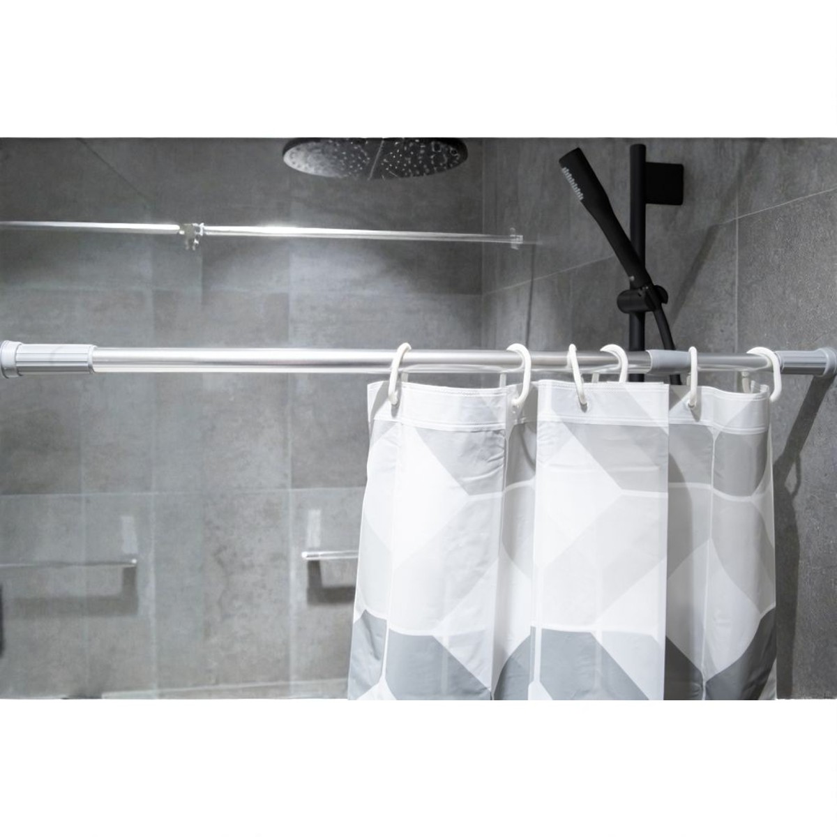 Штанга для шторки SHOWER CURTAIN ROD телескопічна 110-200 см (R35991-200) Хром