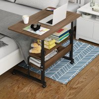Стол компьютерный на колесиках с регулировкой высоты Laptop Table 80 х 40 х 69-90 см (M50259M-BR)