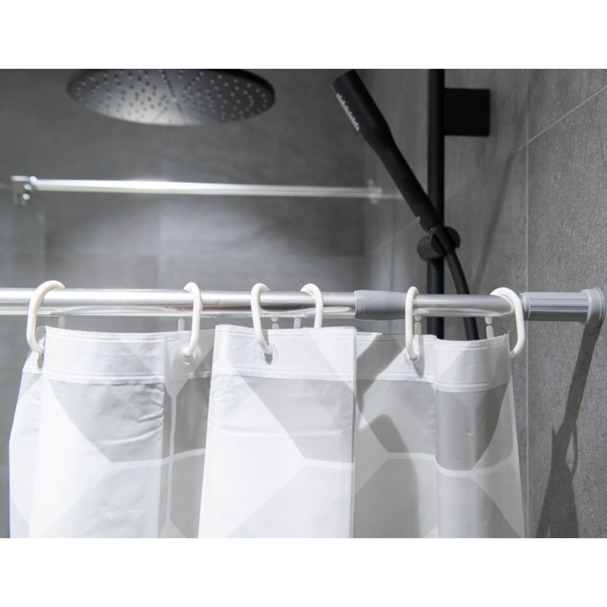 Штанга для шторки SHOWER CURTAIN ROD телескопічна 110-200 см (R35991-200) Хром