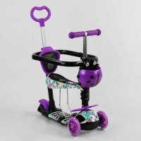 Самокат_5в1_S_9602_(1)_Best_Scooter_АБСТРАКЦИЯ_с_защитным_бампером_PU_колеса_ПОДСВЕТКА__КОЛЕС_в_коро