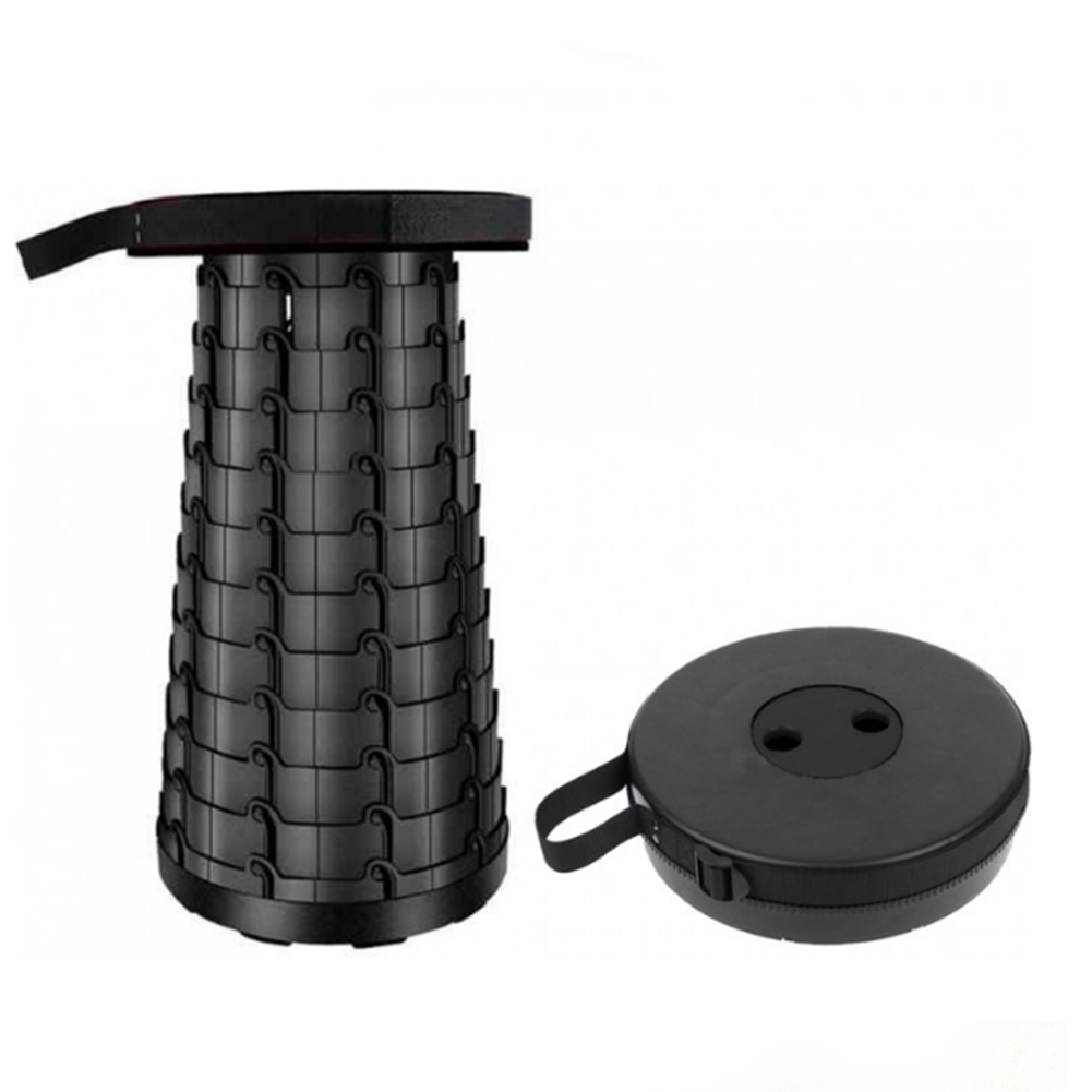 Стул складной туристический Telescopic Stool  (Черный)