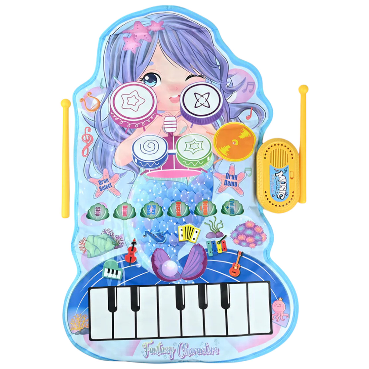 Детский музыкальный коврик 2 в 1 Music Blanket игрушка со звуками для детей (YYD-06)
