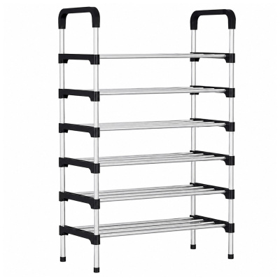 Полка для обуви Shoe Rack 6 полок (8068) (Черный)