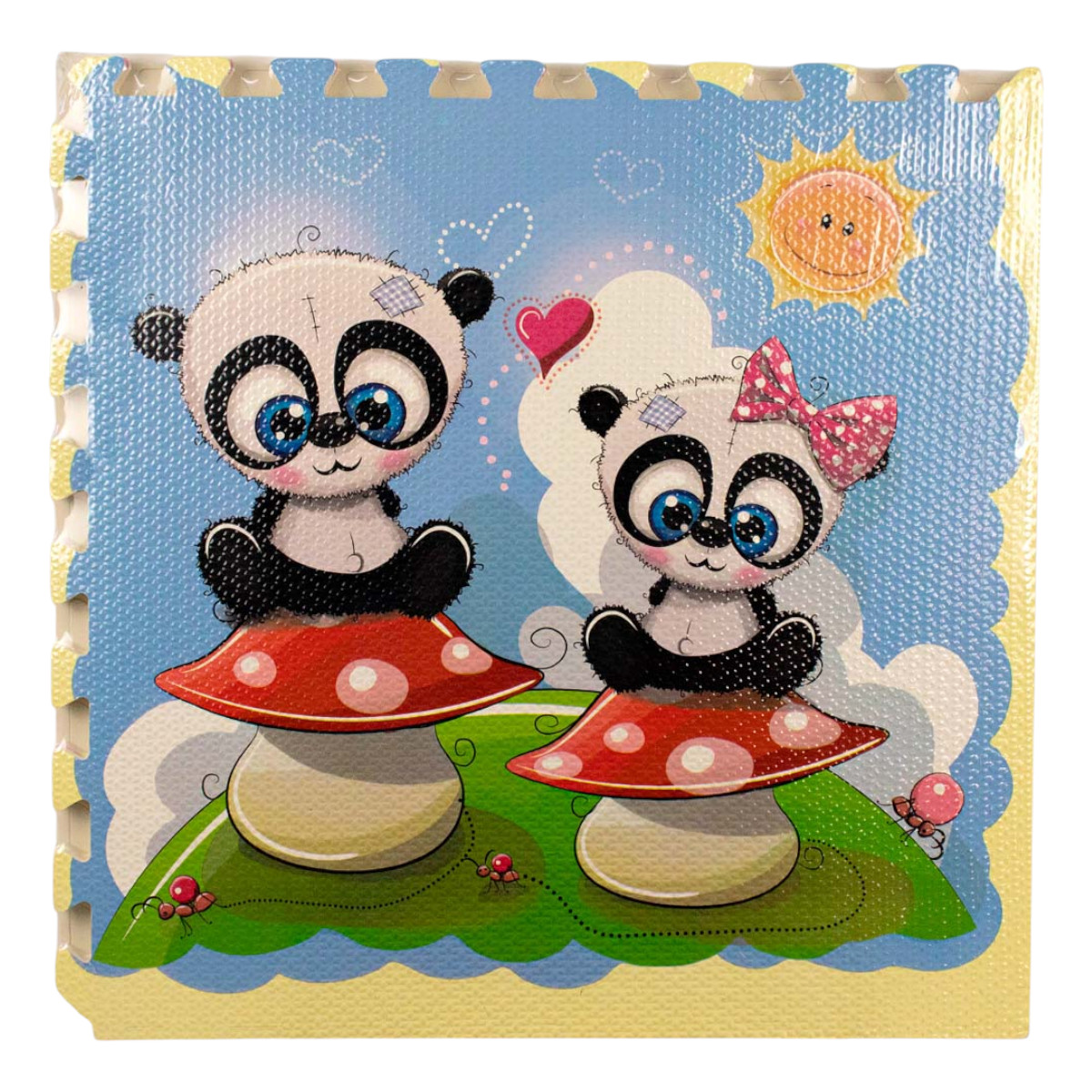 Дитячий килимок-пазл розвиваючий, ігровий для повзання малюків Puzzle Mat 60 х 60 см 4 шт (C 73905)