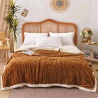 Плед покрывало Евро овчина Colorful Home 200 х 220 см (36973) Молочный
