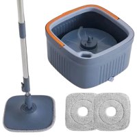 Умная швабра с бесконтактным отжимом и ведром 6 л + 2 насадки Clean Living комплект для уборки