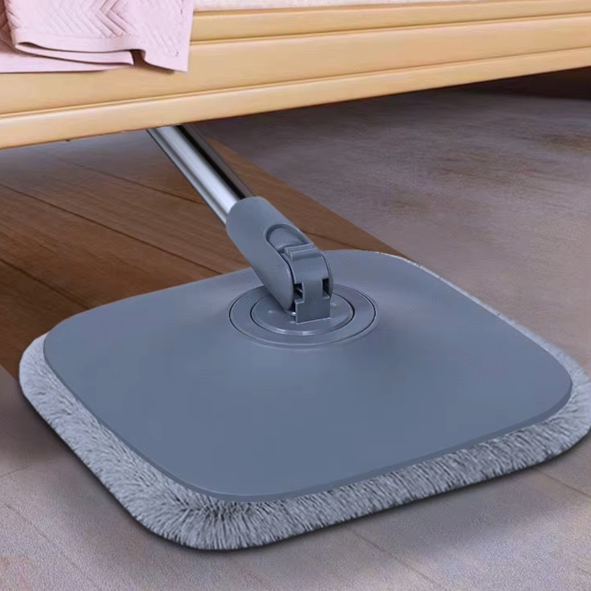 Розумна швабра з безконтактним віджимом та відром 6 л + 2 насадки Clean Living комплект для прибирання