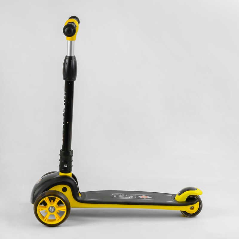 Самокат_трехколесный_84377_Best_Scooter_(6)_ЖЕЛТЫЙ_складной_алюминиевый_руль_3_колеса_PU_со_светом_d