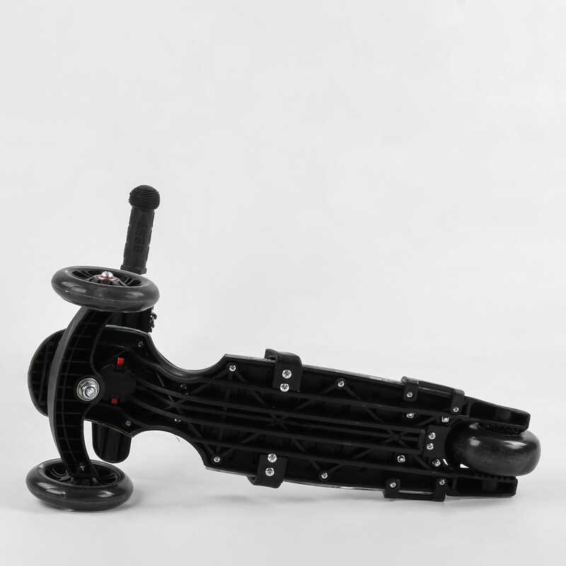 Самокат_5в1_S_9358_(1)_Best_Scooter_АБСТРАКЦИЯ_с_защитным_бампером_PU_колеса_ПОДСВЕТКА__КОЛЕС_в_коро