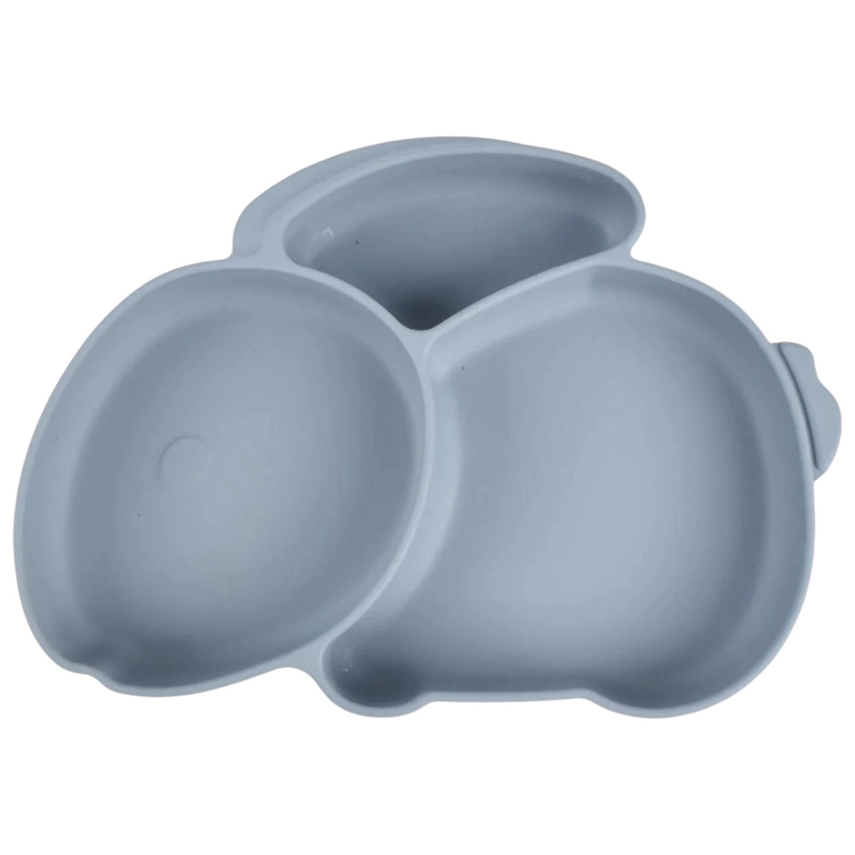 Детский силиконовый набор посуды для кормления Tableware Set "Зайчик" 6 предметов (MA-4907)