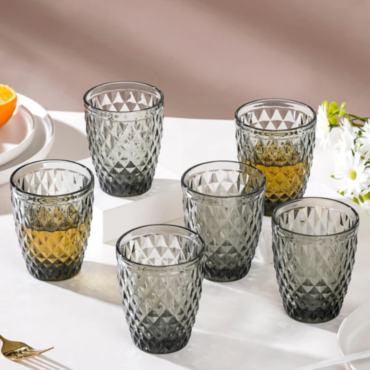 Набір склянок Garbo Glassware 6 шт 270 мл (5209DZS) Smoky grey