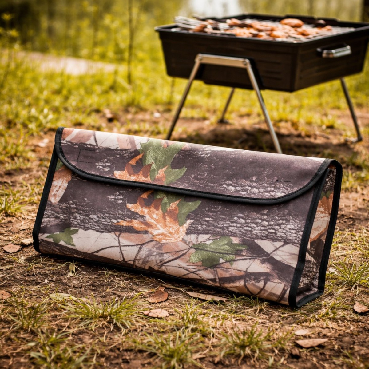 Чехол на мангал чемодан 8 шампуров KITUA BBQ 50 х 28 х 6 см (УК-М8-Ч)