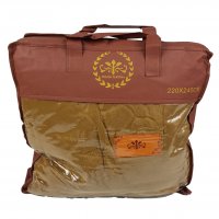 Плед покрывало шиншилла HOME TEXTILES микрофибра 220 х 240 (34645) Светло коричневый