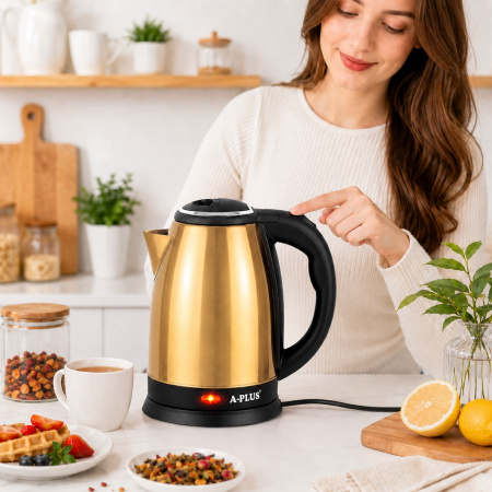 Электрочайник A-PLUS 2.0 л Нержавейка (2134)