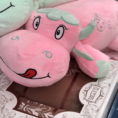 Игрушка плед трансформер 3 в 1 Happy Toys микрофибра (25533) Однотонная Коровка (Розовый)