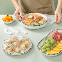 Пакеты-крышки на резинке для тарелок Food Cover крышка-чехол на резинке для продуктов 100 шт 40 см