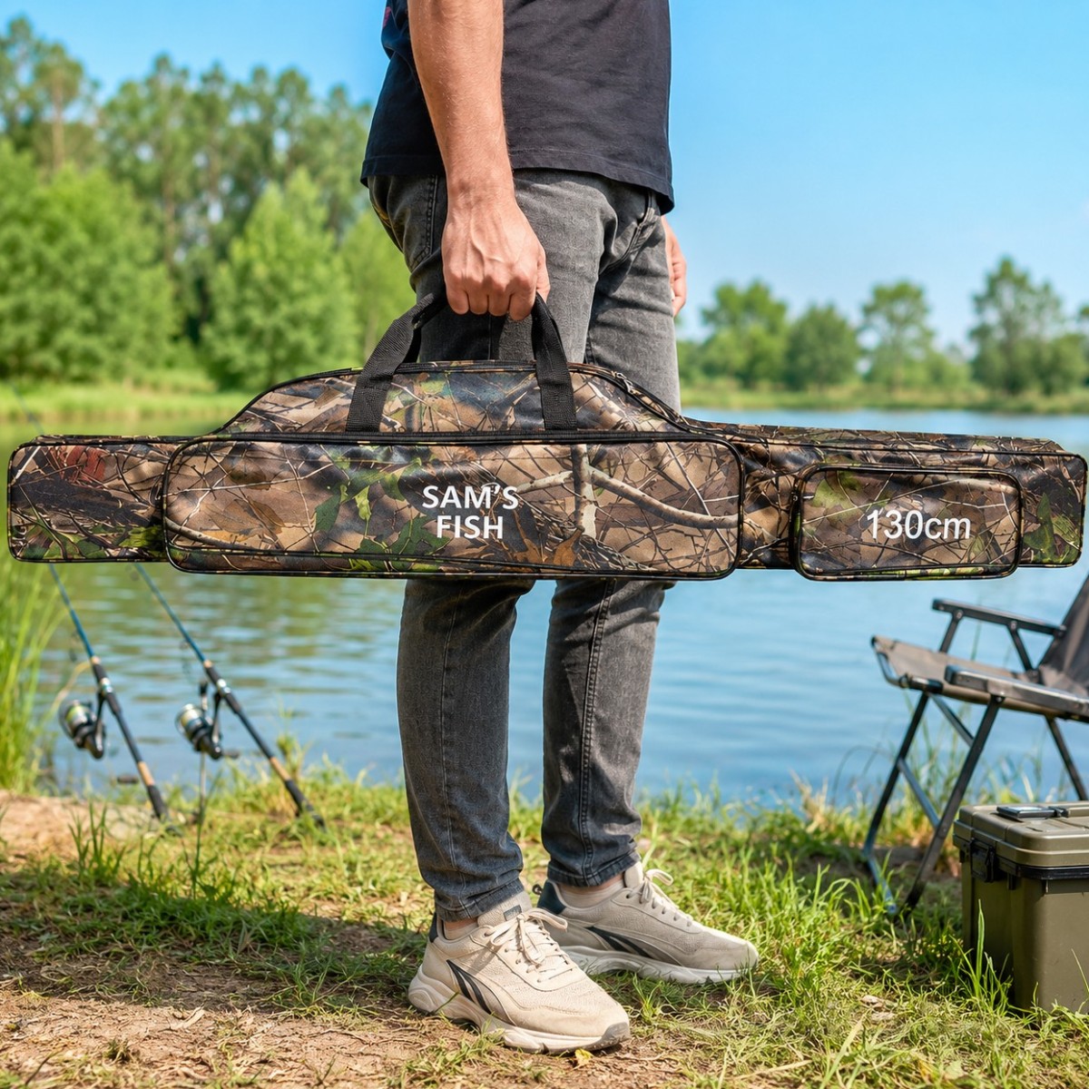 Чехол для спиннингов Sams Fish 130 см 2 отдела (JU-JJ-K01-4)