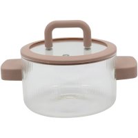 Кастрюля стеклянная с крышкой Handled Glass Pot 1.8 л кастрюлька из термостойкого стекла (1058)