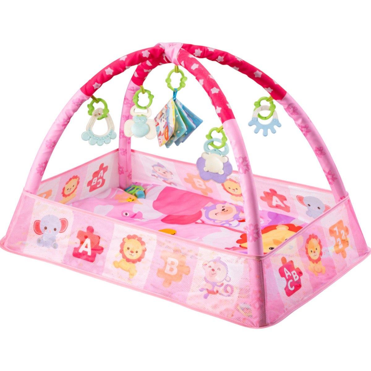 Дитячий килимок з м’якими бортиками Baby Play Gym розвиваючий кокон, ігровий килимок-манеж (515)