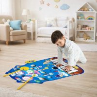 Детский музыкальный коврик 2 в 1 Music Blanket игрушка со звуками для детей (YYD-05)