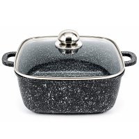 Кастрюля Styleberg 5 л (ST-3027) Квадратная Гранитное покрытие