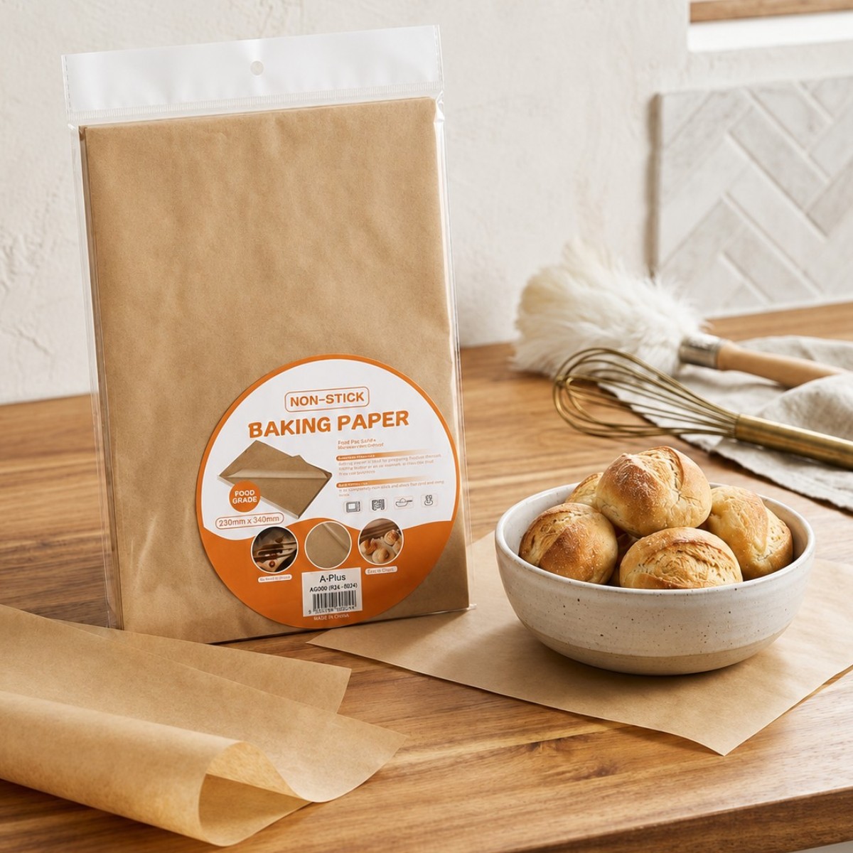 Пергамент листовий для випічки Baking Paper 23 х 33 см 50 шт (0024)