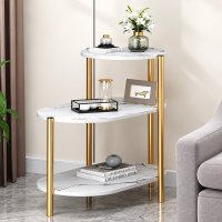 Стол журнальный Modern Home 3 яруса 85 х 40 х 62 см (M50272-W) Белый