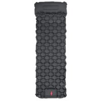 Туристический надувной матрас Outdoor Sleeping каремат с подушкой со встроенным насосом 60 х 195 см