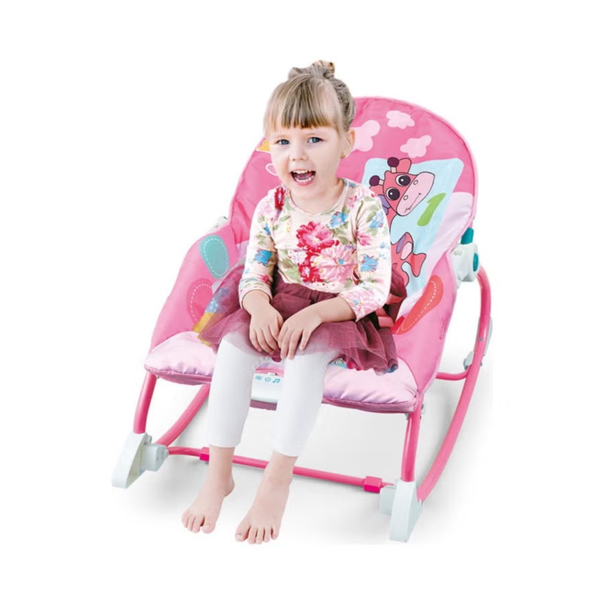Дитячий шезлонг-стульчик для годування 2в1 Rocker Dining Chair заколисуючий центр для немовлят