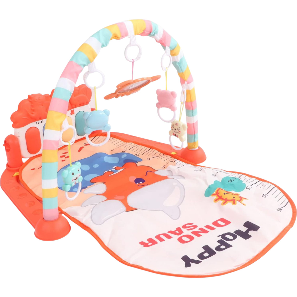 Развивающий коврик для детей Baby's Piano Gym Mat с дугой, пианино и подвесками (139)