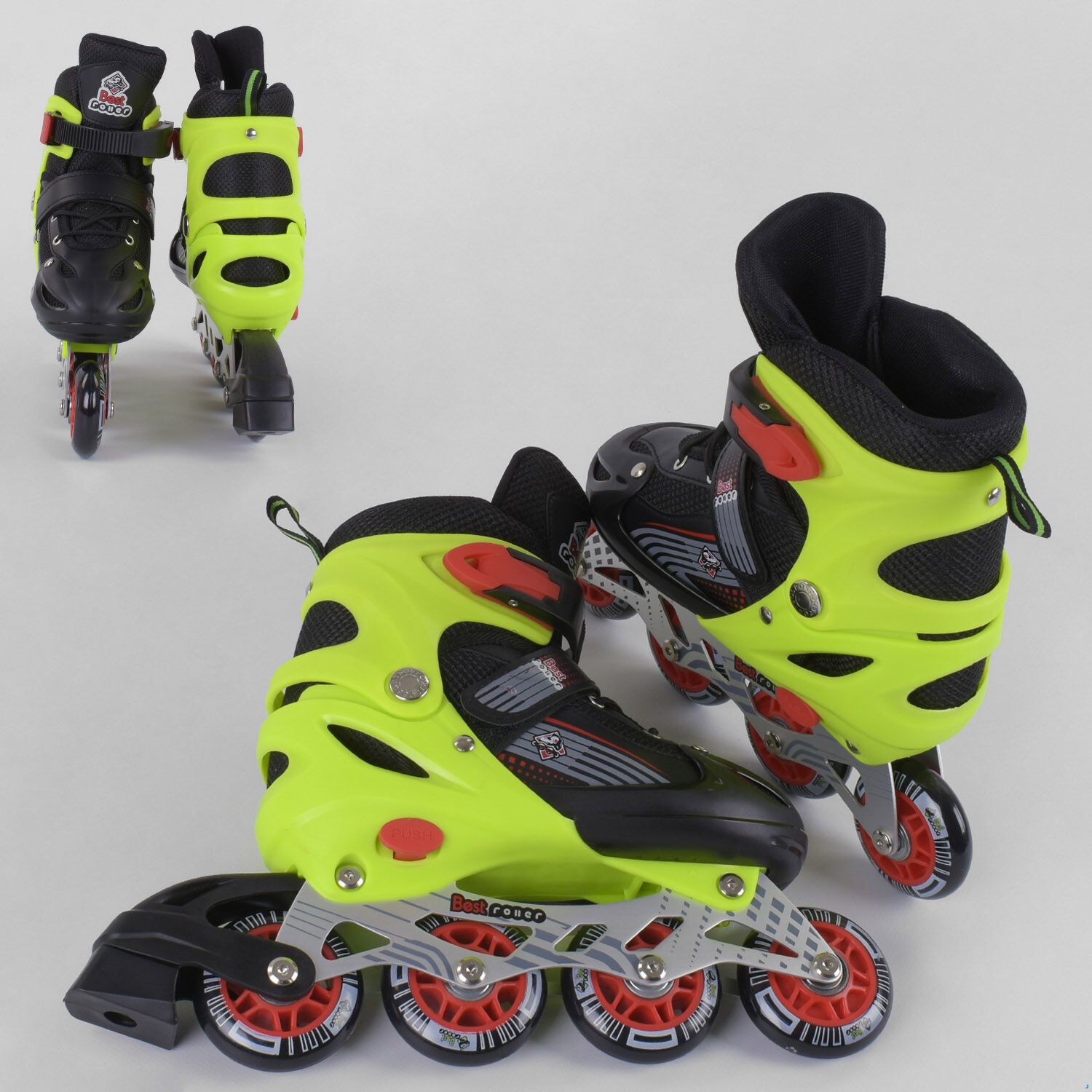 Ролики_90015-М_Best_Roller_размер_34-37_цвет_-_САЛАТОВЫЙ_(6)_колёса_PVC_ПЕРЕДНЕЕ_КОЛЕСО_СВЕТ_в_сумке