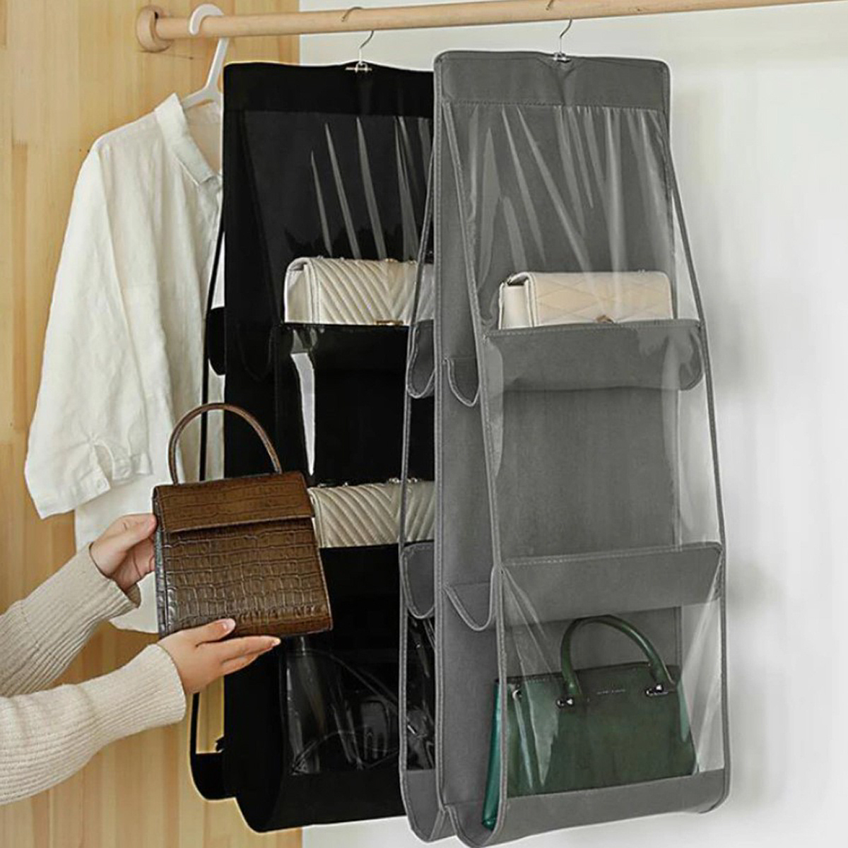 Органайзер для сумок підвісний Hanging Purse Organizer 35 х 90 см