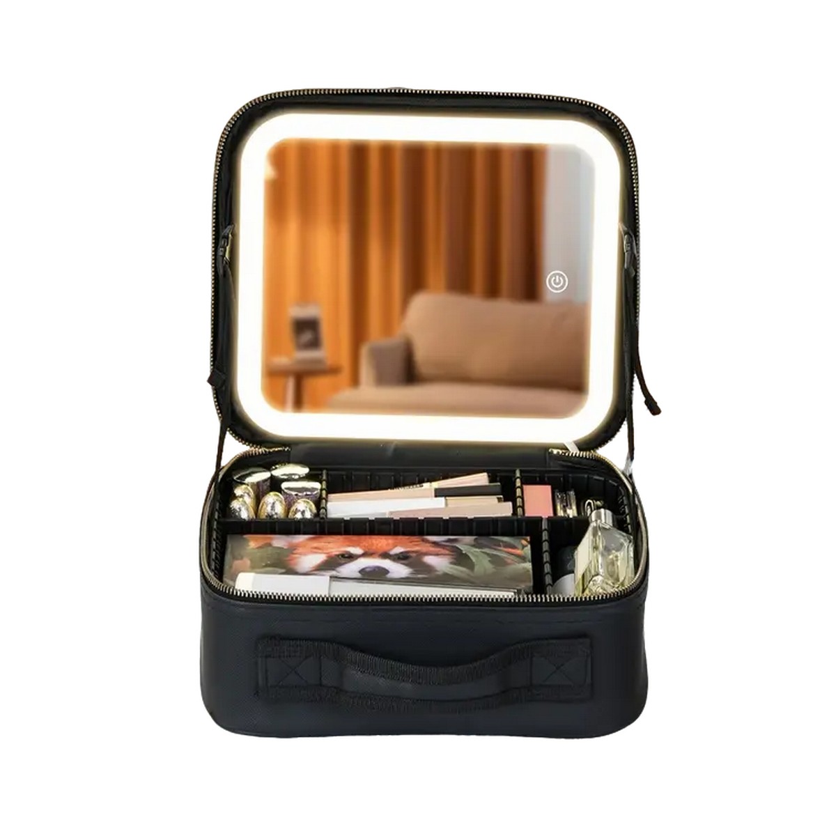 Косметичка валізка Makeup Case з дзеркалом і LED підсвічуванням, органайзер для зберігання косметики