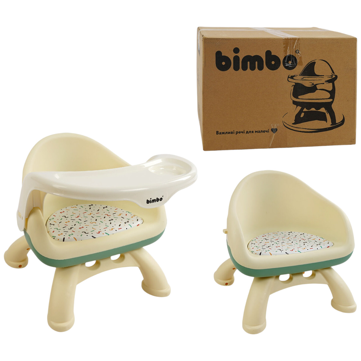 Стільчик для годування Bimbo 45 х 37 х 38 см (BM-91788) Салатовий