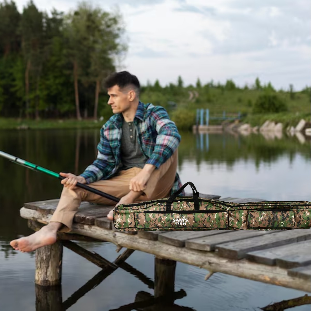 Чохол для спінінгів Sams Fish 150 см 3 відділу (SF24223-1)