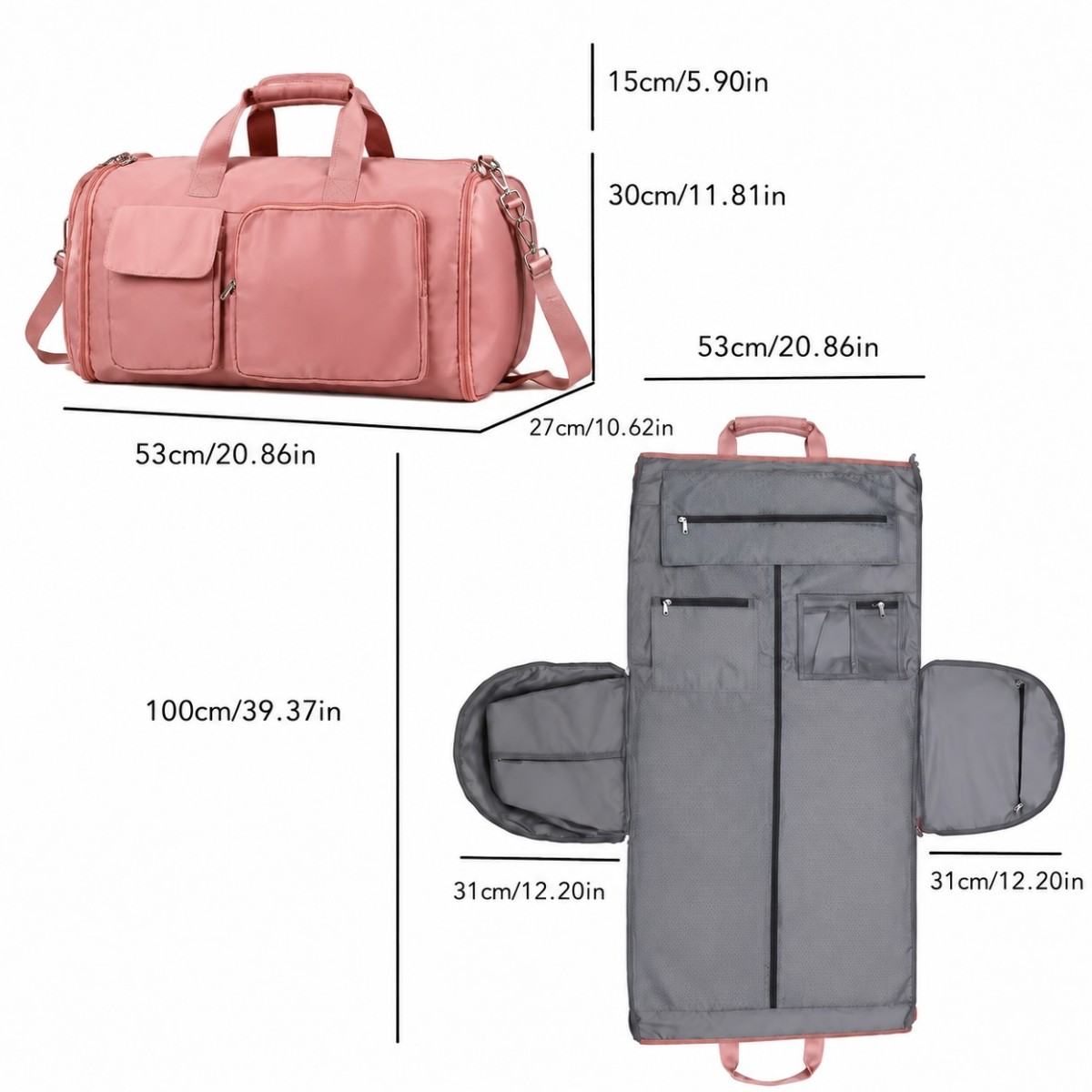 Дорожная сумка - трансформер, портплед Transformer Bag 100 х 53 см (R37020)