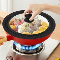 Крышка мультиразмерная Multi-Size Lid стеклянная с силиконовым ободком 28/30/32 см (R41271-30)
