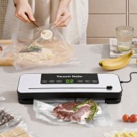 Вакууматор бытовой для продуктов питания Vacuum Sealer 120W вакуумный упаковщик + 10 пакетов (384VC)