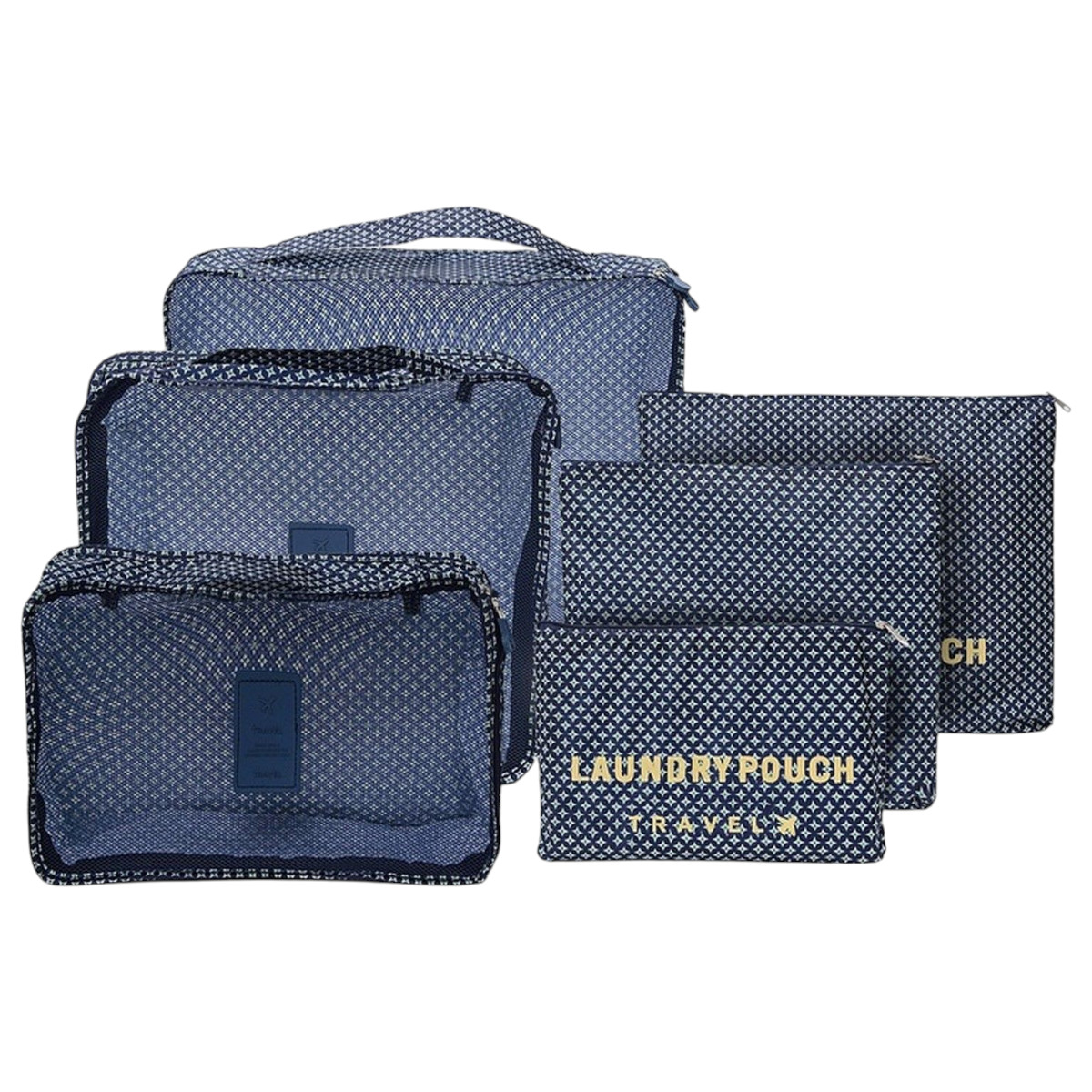 Набір дорожніх сумок-органайзерів Laundry Pouch 6 шт 39 х 30 х 11 см (J01418)